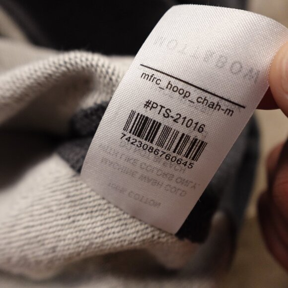 Mott & Bow Hooper French Terry Crewneck Sweatshirt Men’s Size M Charcoal Gray - Picture 8 of 9